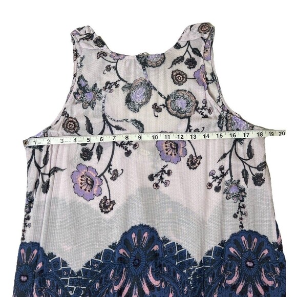 Free People Intimately Floral Print Semi Sheer Tank Dress Lightweight Women Smal - Picture 3 of 7